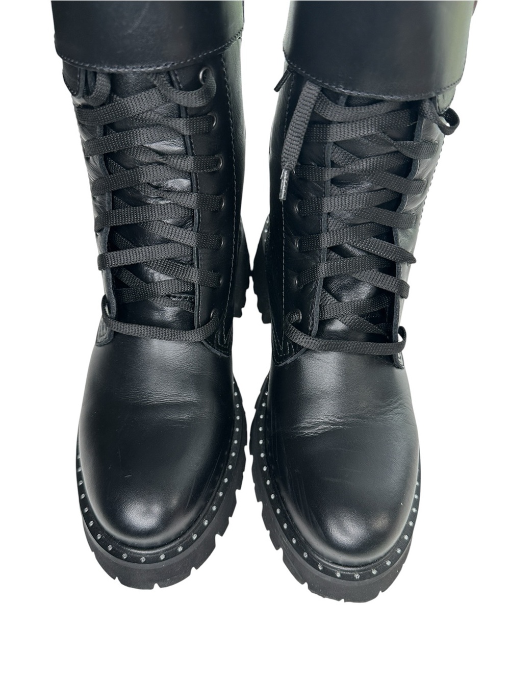 La Canadienne Women's Cody Lace Up Buckled Booties Black Sz: 8 - Picture 6 of 13